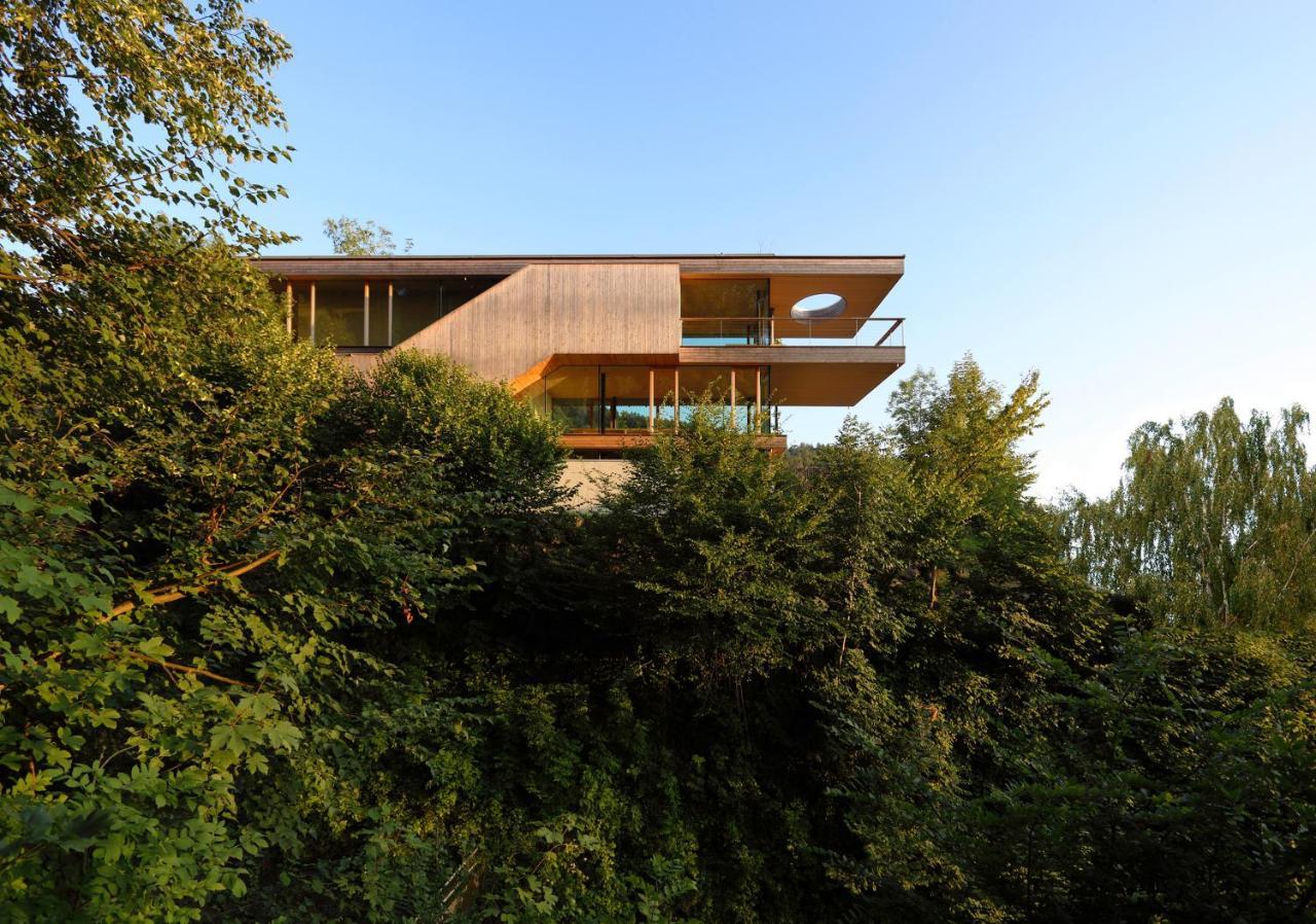 דירות ברגנץ Haus Am Felsen, Ferien In Vorarlberger Architektur מראה חיצוני תמונה